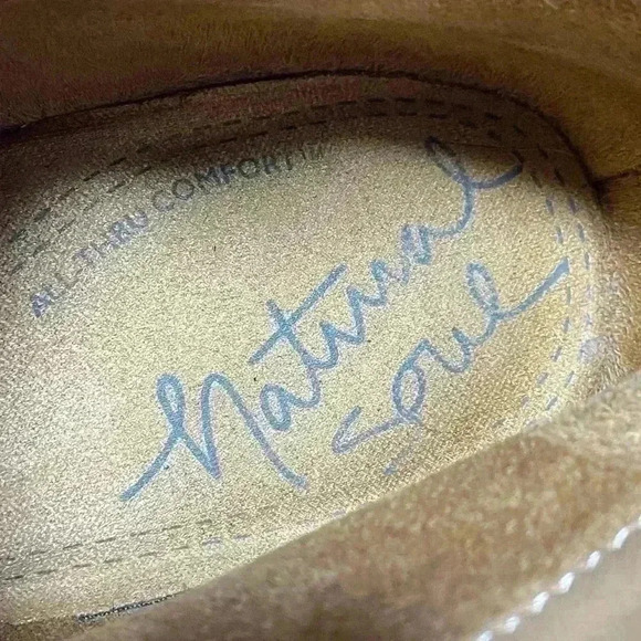 Natural Soul by Naturalizer Womens Calm Ankle Boot Whiskey Brown Size 10M - Picture 9 of 11